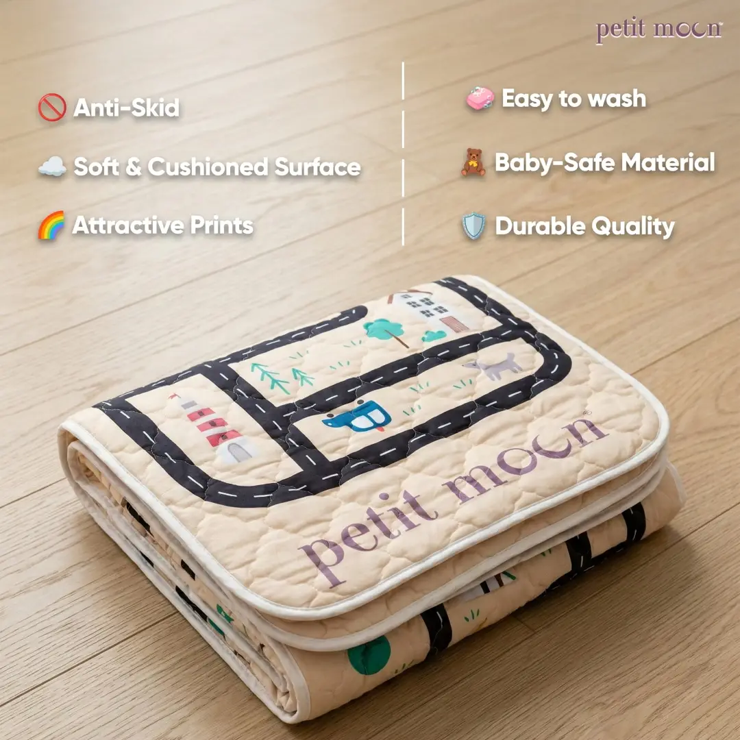 Petit Moon Play Mat little town view 4