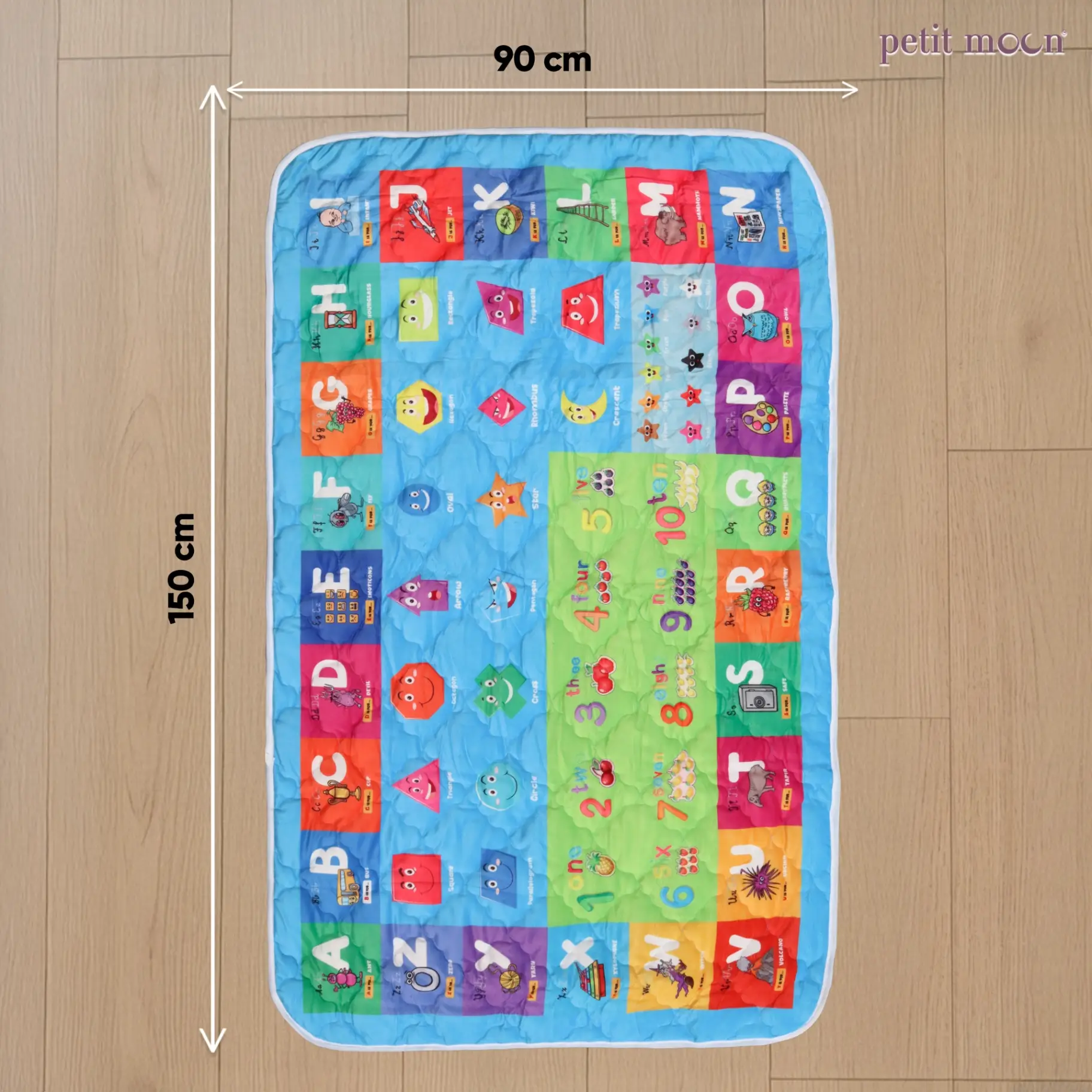 Toddler Play Mat by Petit Moon wheel of fun view 2