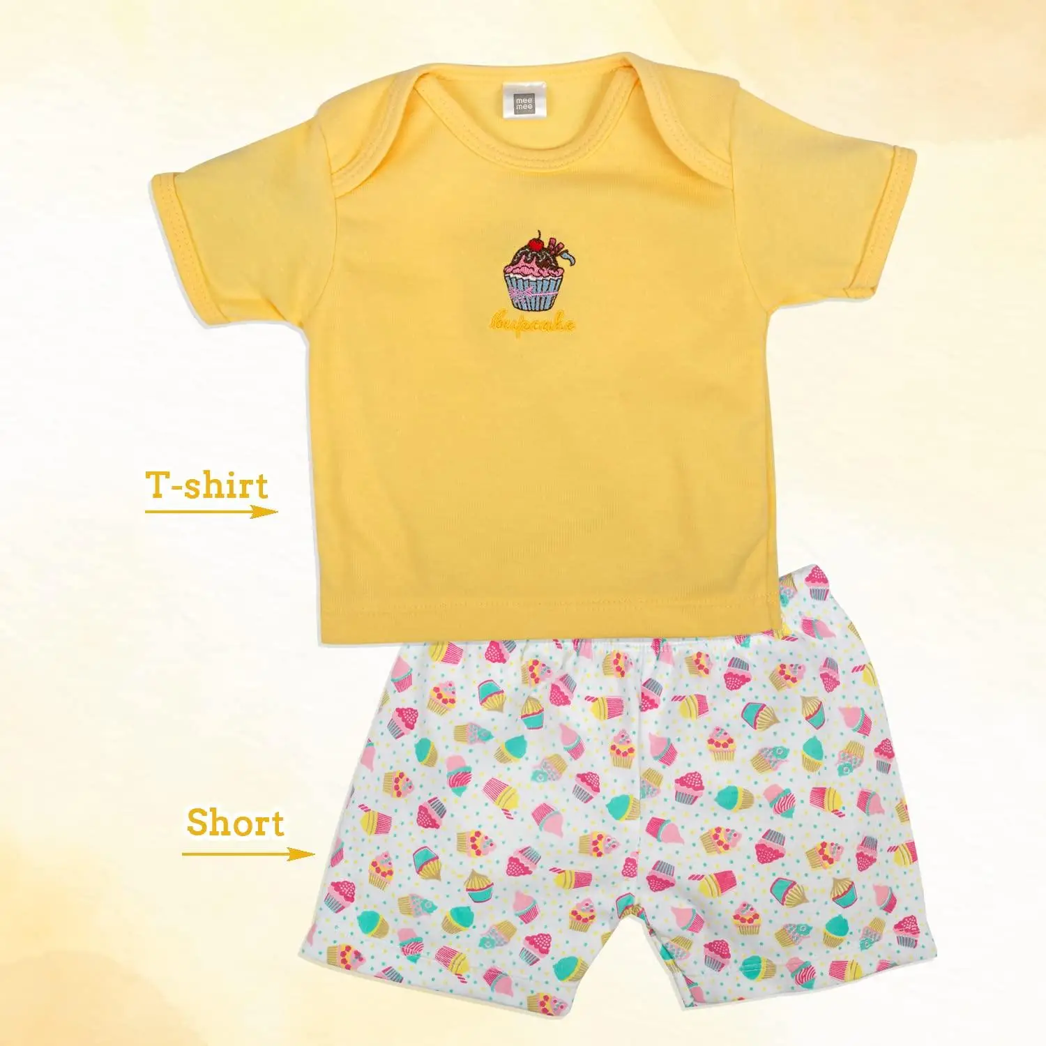 Mee Mee Cotton Soft Pampering Gift Set Hamper for New Born, Baby Boy, Baby Girl (8 Pieces, Yellow) view 5
