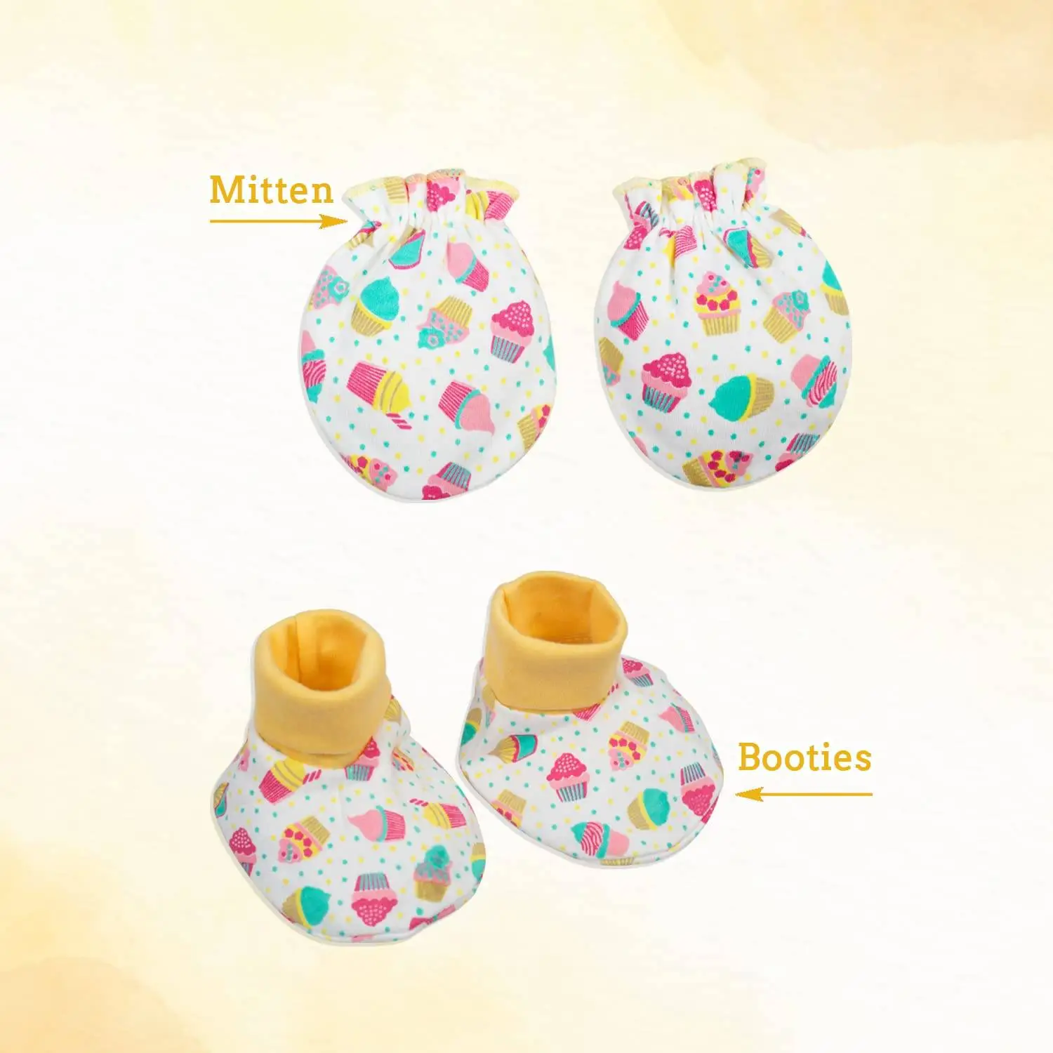Mee Mee Cotton Soft Pampering Gift Set Hamper for New Born, Baby Boy, Baby Girl (8 Pieces, Yellow) view 7