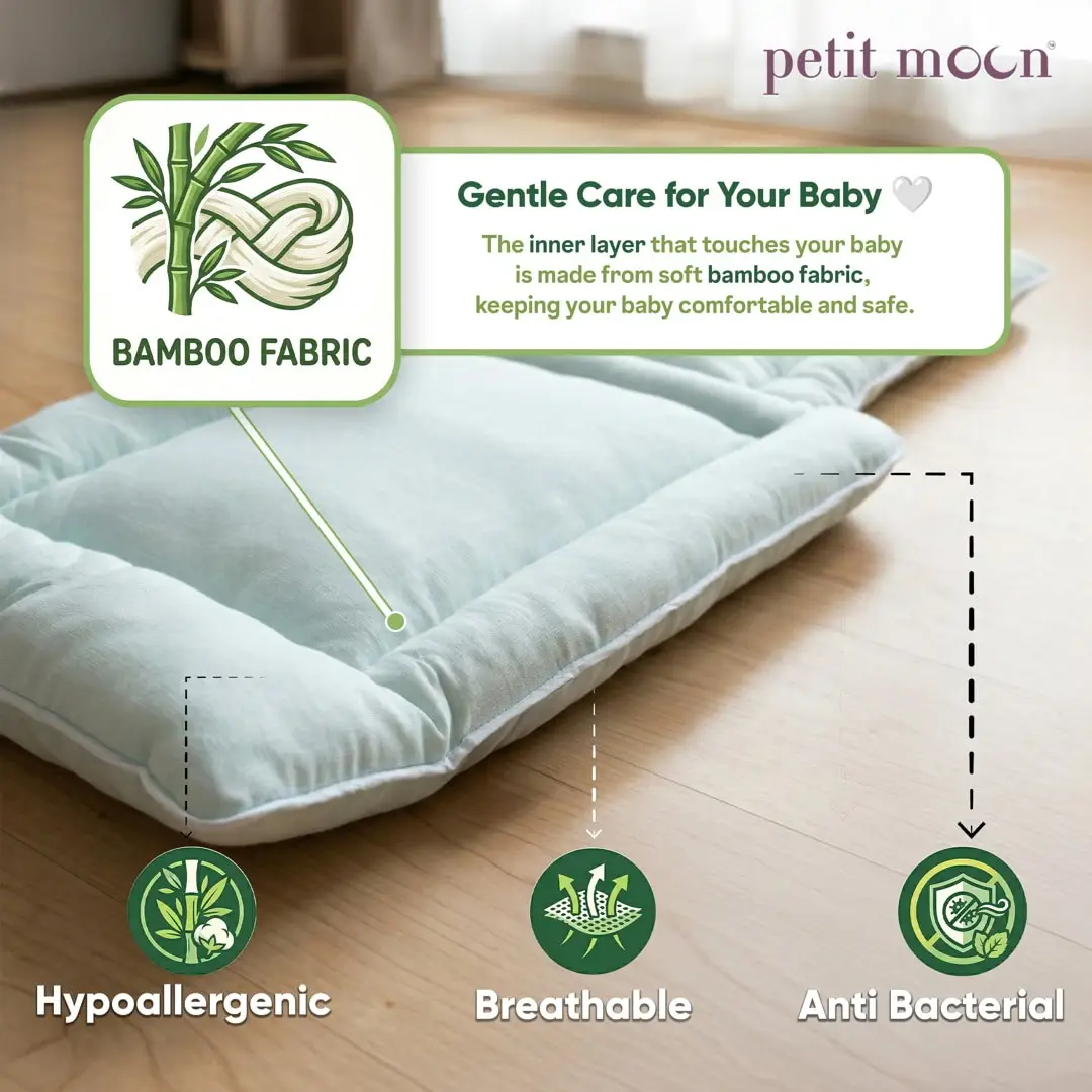 Petit Moon Baby sleeping bag blue view 3