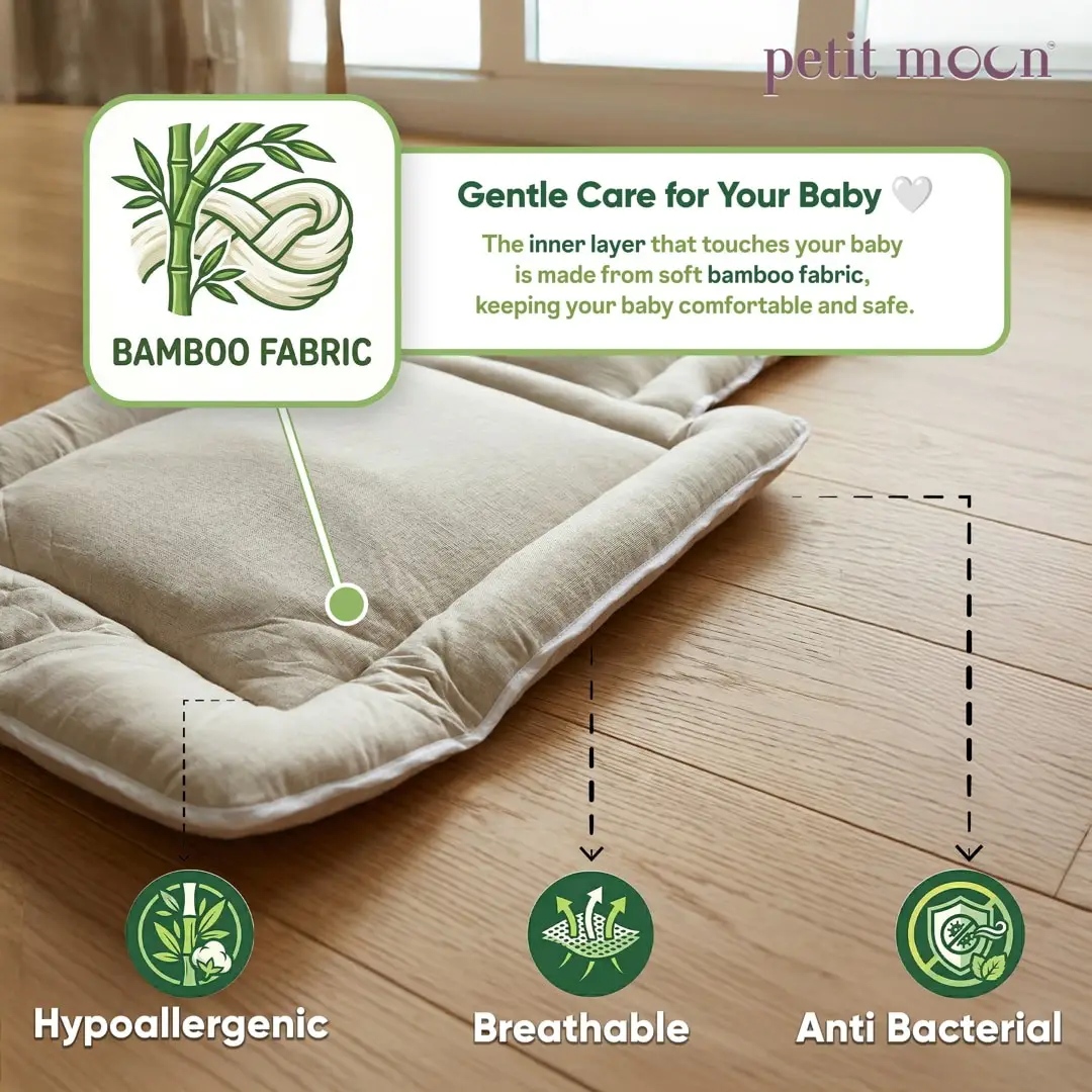 Petit Moon Baby sleeping bag gray view 3