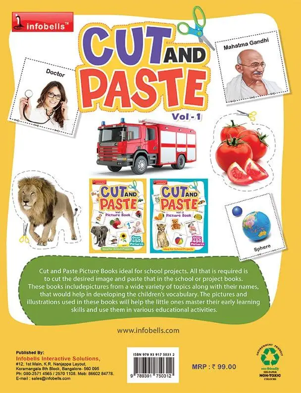 Cut & Paste Picture Book For Children | Picture Book Collections for Eary Learning Vol. 1 view 2