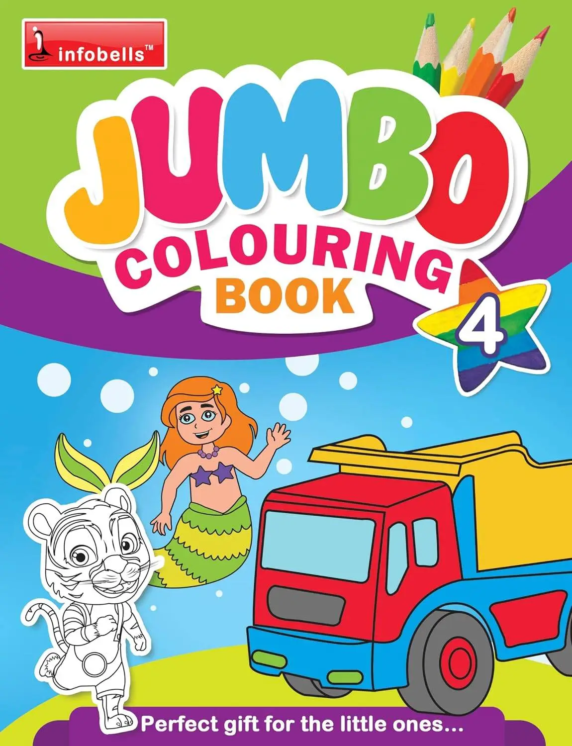 Jumbo Activity Colouring book Best Gift for Drawing and Painting Books Vol 4