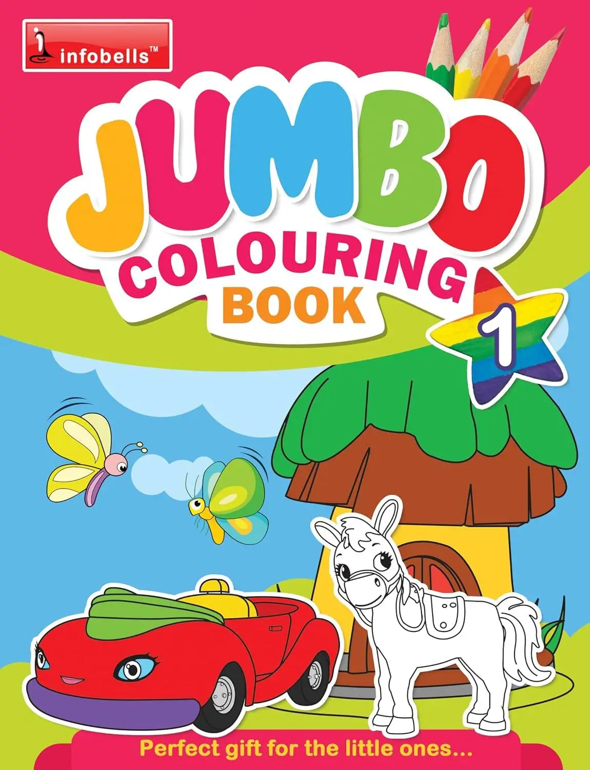 Jumbo Activity Colouring Best Gift for Drawing and Painting Books Vol 1