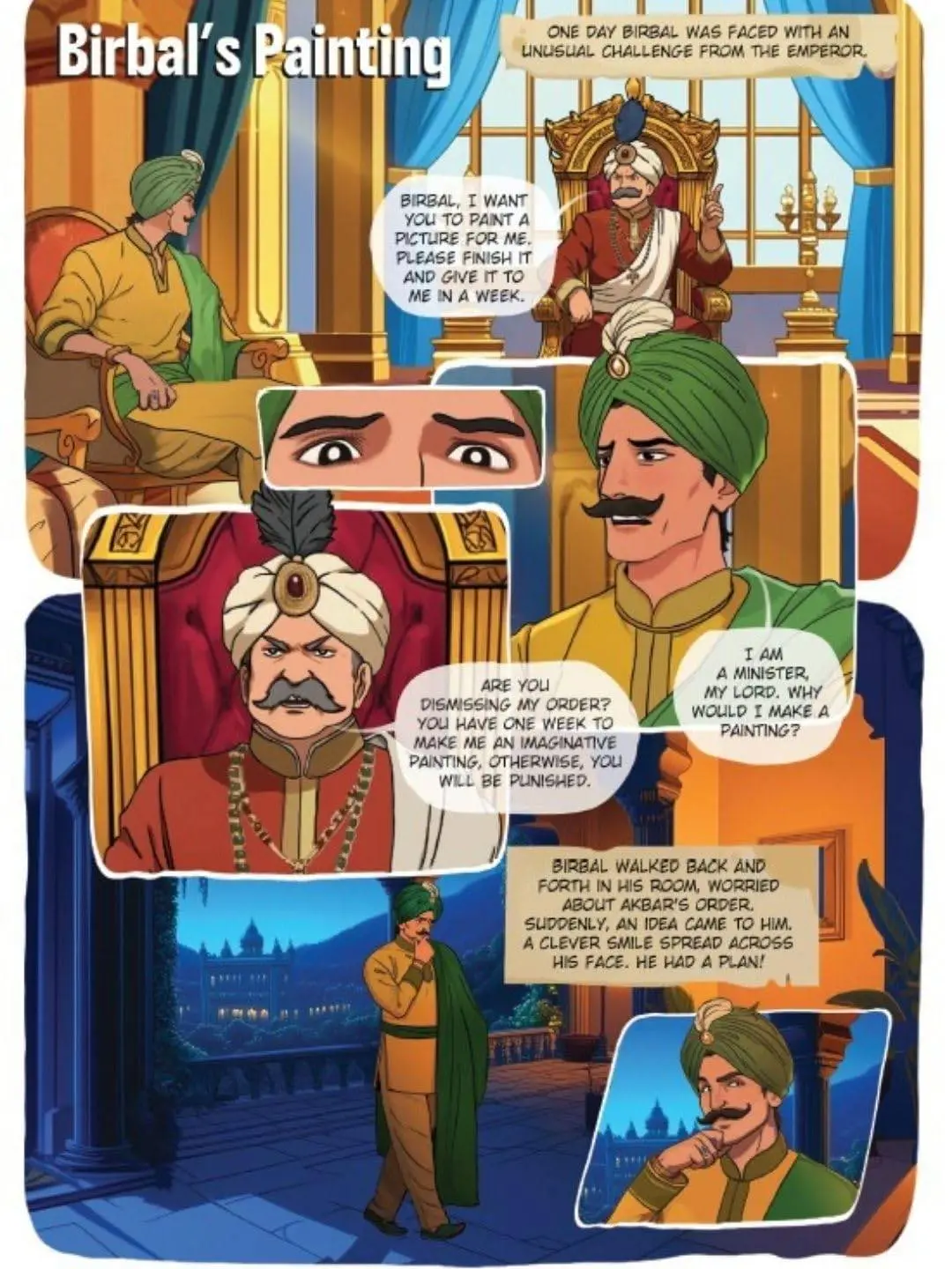 Akbar and Birbal  comic book view 6