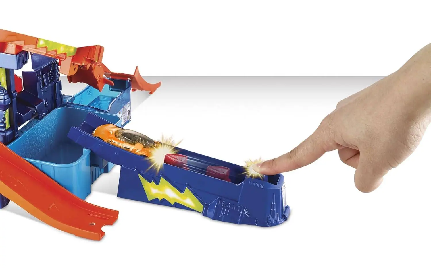Hot Wheels® Color Shifters™ Science Lab with 1:64 Scale Cars, Track, Waterfall Ages 3 and Older view 5