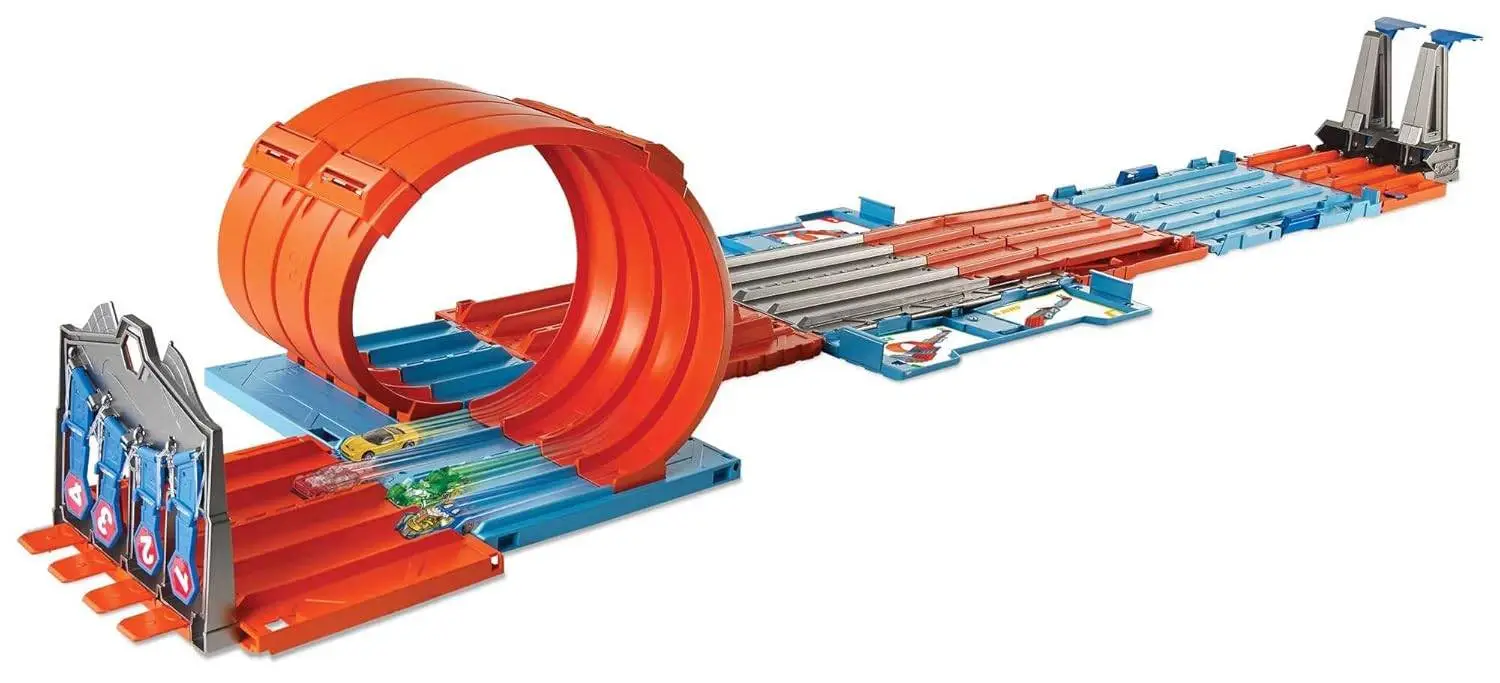 Hot Wheels Race Crate with 3 Stunts in 1 Set Portable Storage Ages 6 to 10 view 3