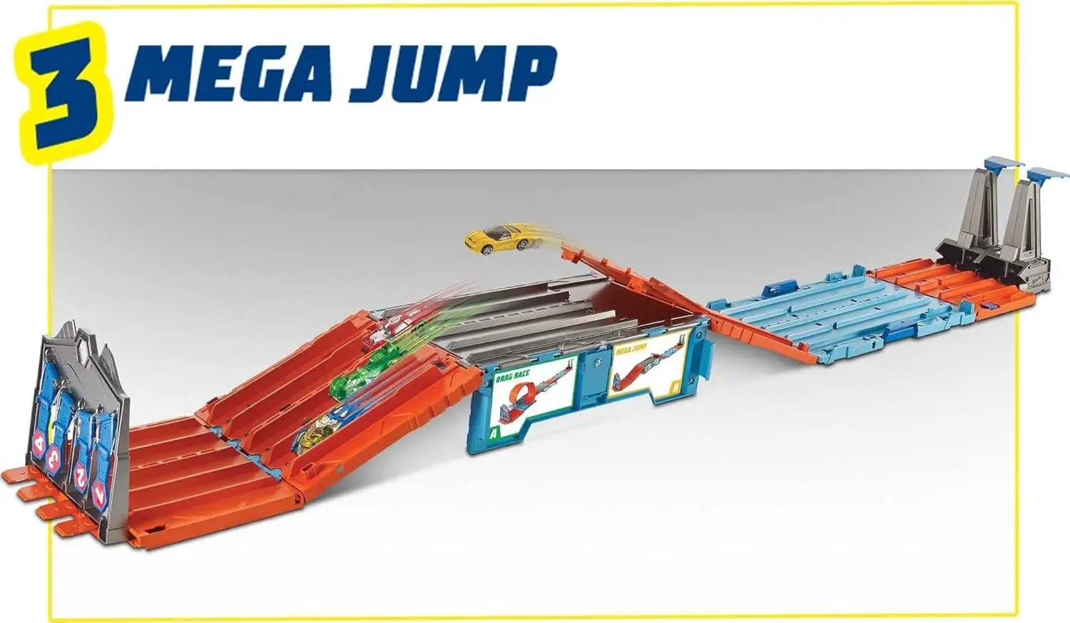 Hot Wheels Race Crate with 3 Stunts in 1 Set Portable Storage Ages 6 to 10 view 4