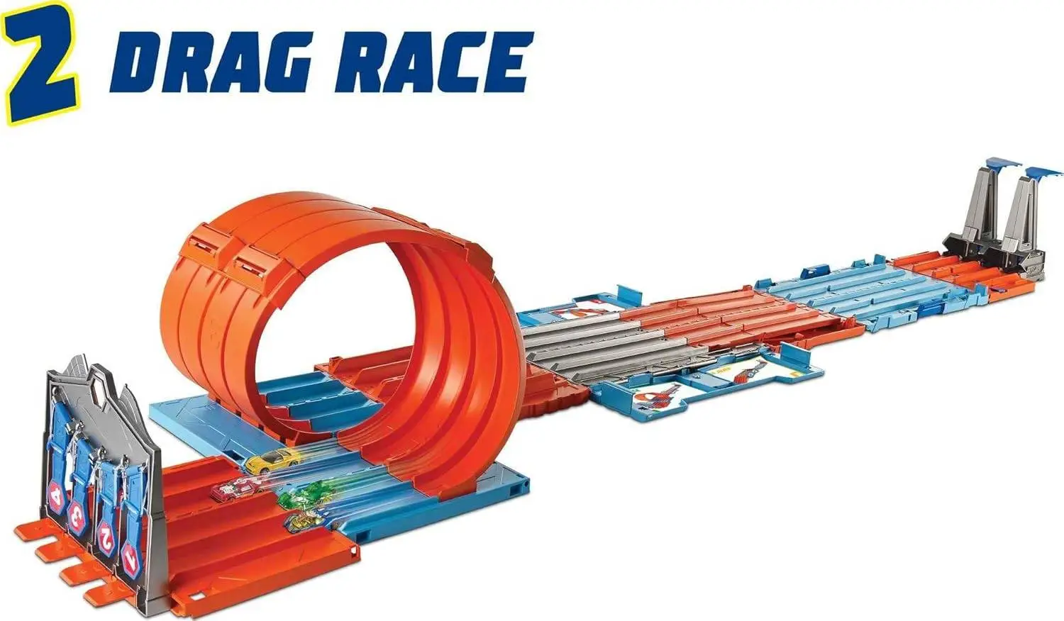 Hot Wheels Race Crate with 3 Stunts in 1 Set Portable Storage Ages 6 to 10 view 6