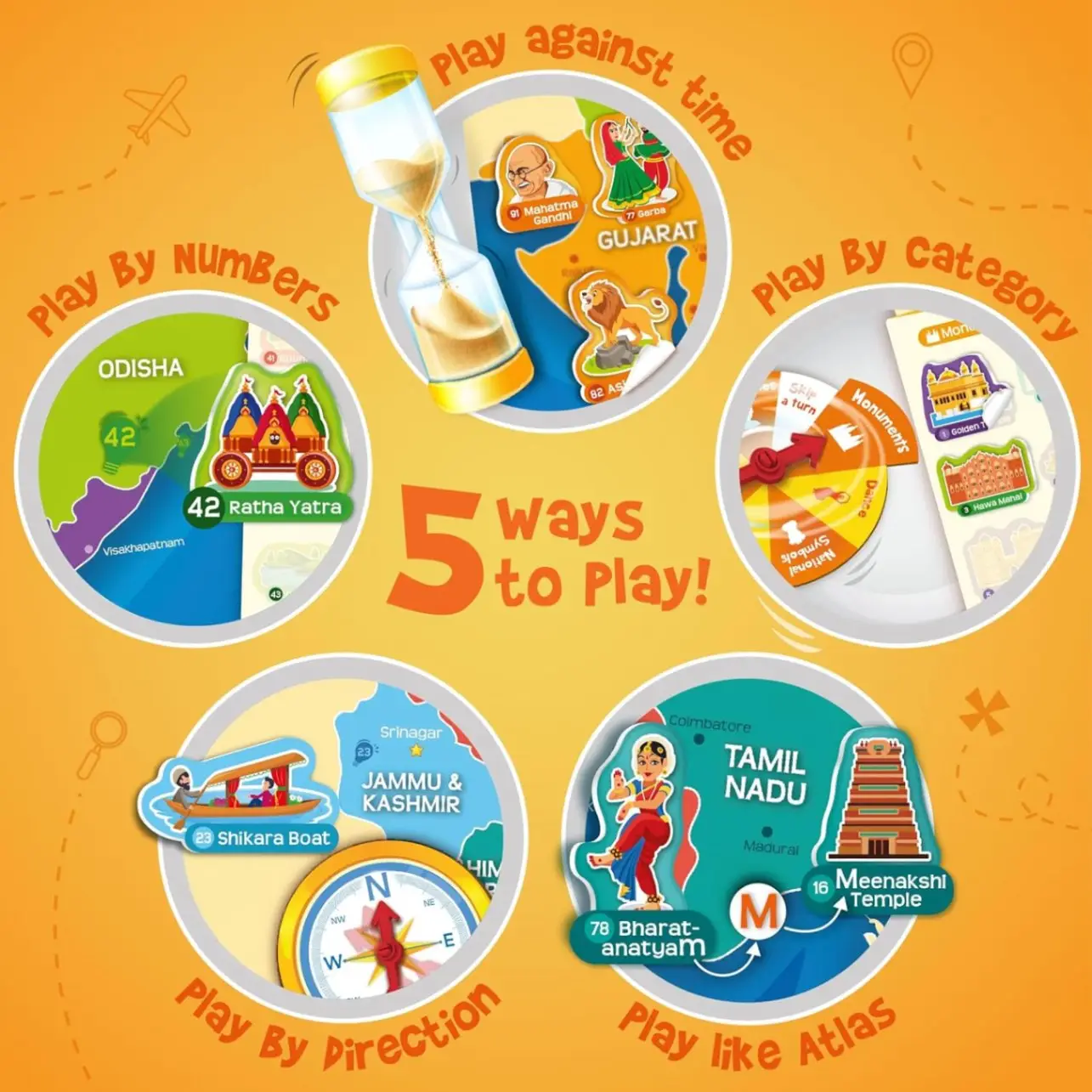 Imagimake Mapology India Map with Reusable Stickers | Educational Toy | Kids Learning Toys For Age 6 Years+ | Best Birthday Gift for Kids Age 5,6, 7, 8 view 6