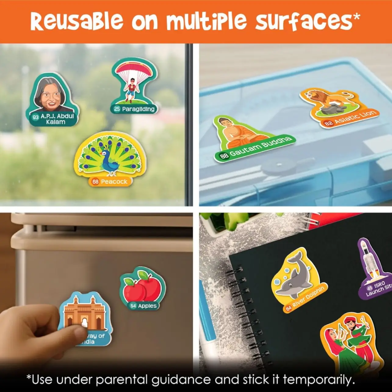 Imagimake Mapology India Map with Reusable Stickers | Educational Toy | Kids Learning Toys For Age 6 Years+ | Best Birthday Gift for Kids Age 5,6, 7, 8 view 7