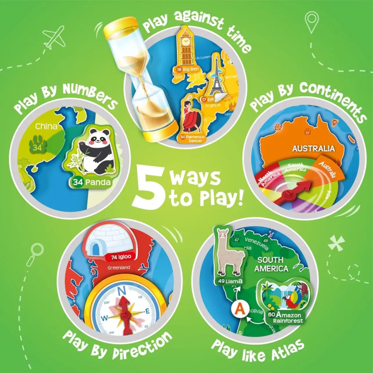 Imagimake Mapology World Map with Reusable Stickers | Educational Toy | Learning Toys For Kids Age 7+| Best Birthday Gift for Kids Age 5,6, 7, 8 view 3