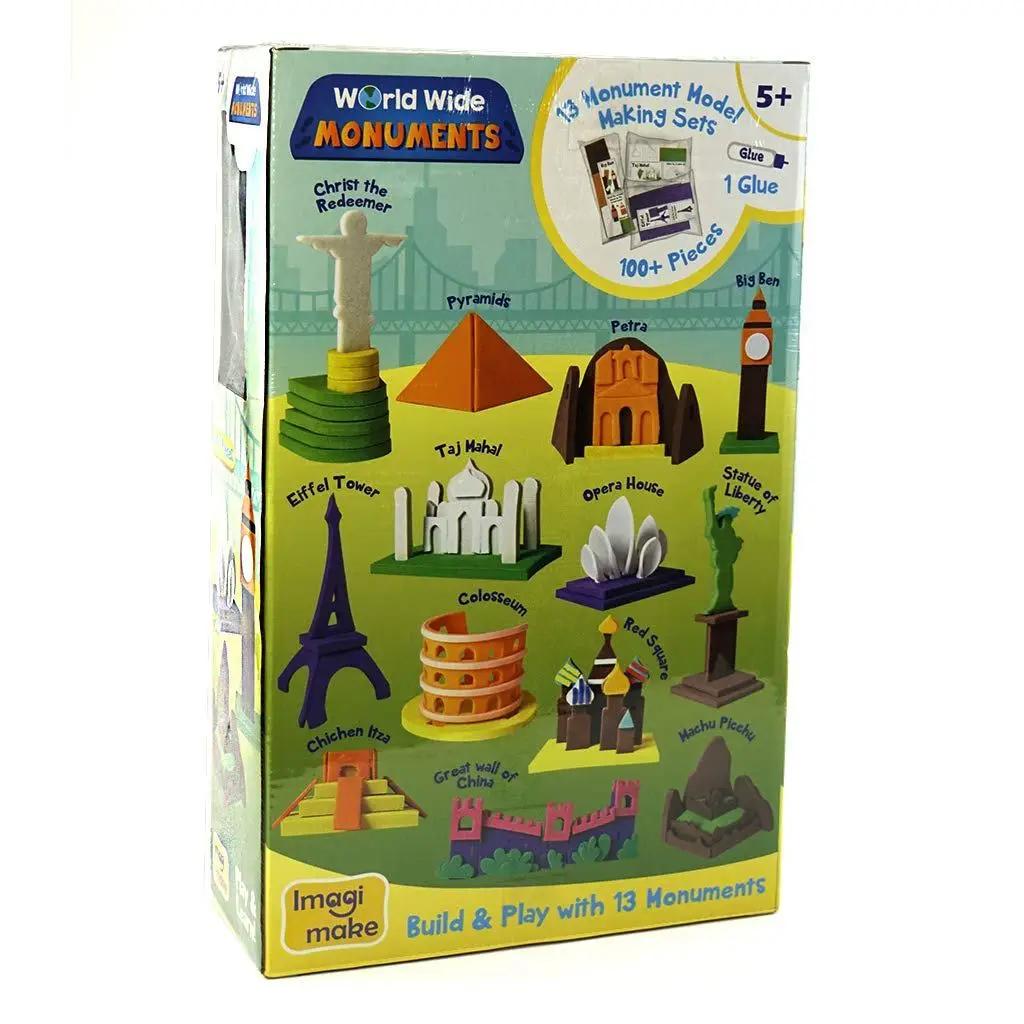 Imagimake Mapology Mounments Around The World | Make 13 Miniature Models| 3D Puzzle for Kids | Birthday Gift for Girls & Boys | Educational Toys for 5,6,7,8,9 Years view 4