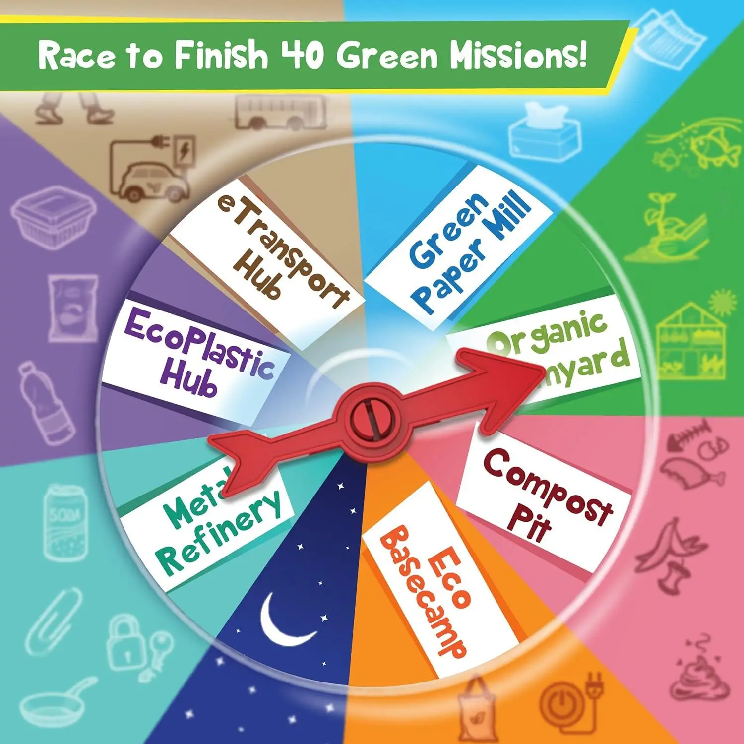 Imagimake Rescue Quest–Green Champions | Spin, Discover & Rescue Green Missions | Educational Fun Board Games for Friends & Family Night |Travel-Friendly Indoor Game |Gift for Kids Ages 5,6,7,8,9,10 view 4