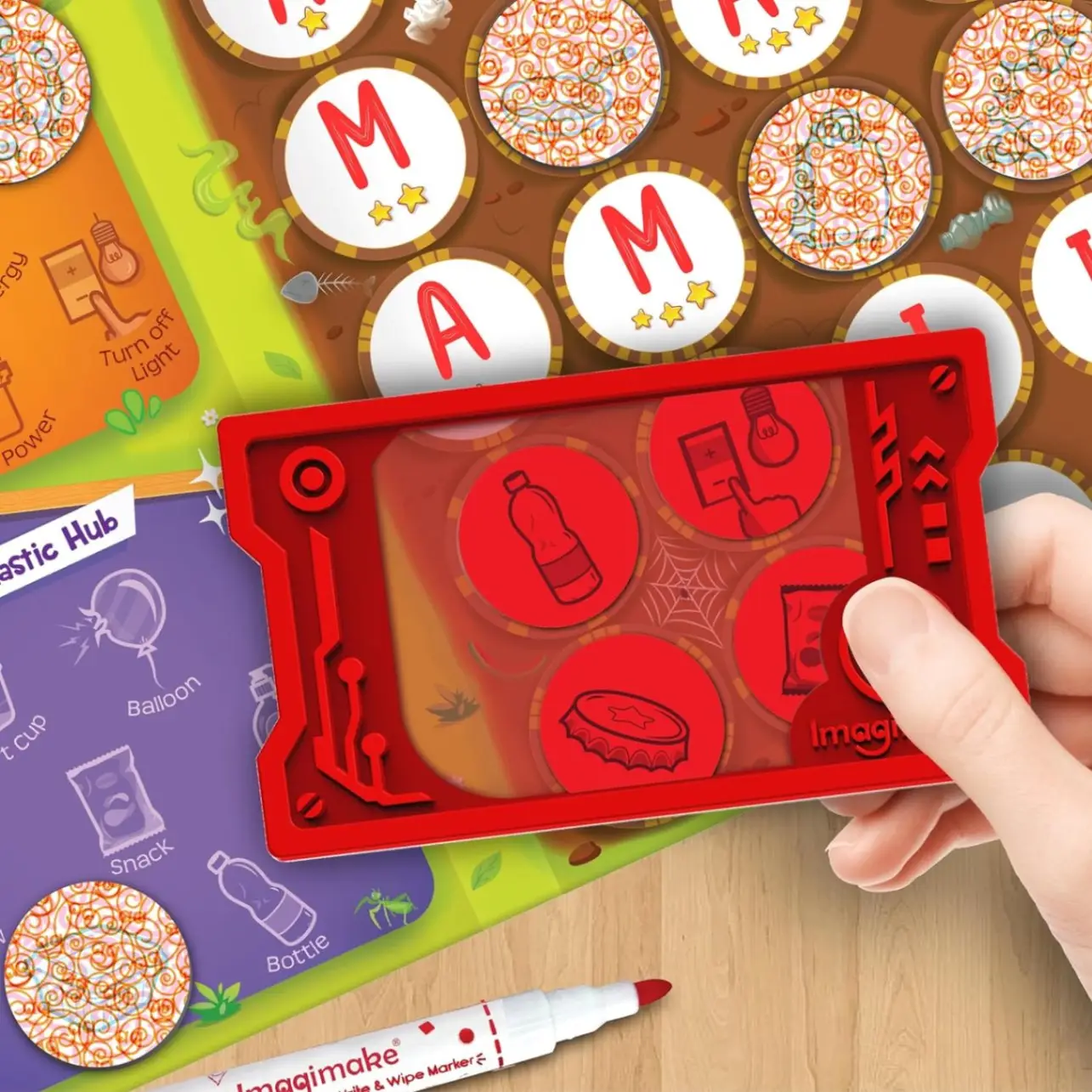 Imagimake Rescue Quest–Green Champions | Spin, Discover & Rescue Green Missions | Educational Fun Board Games for Friends & Family Night |Travel-Friendly Indoor Game |Gift for Kids Ages 5,6,7,8,9,10 view 5