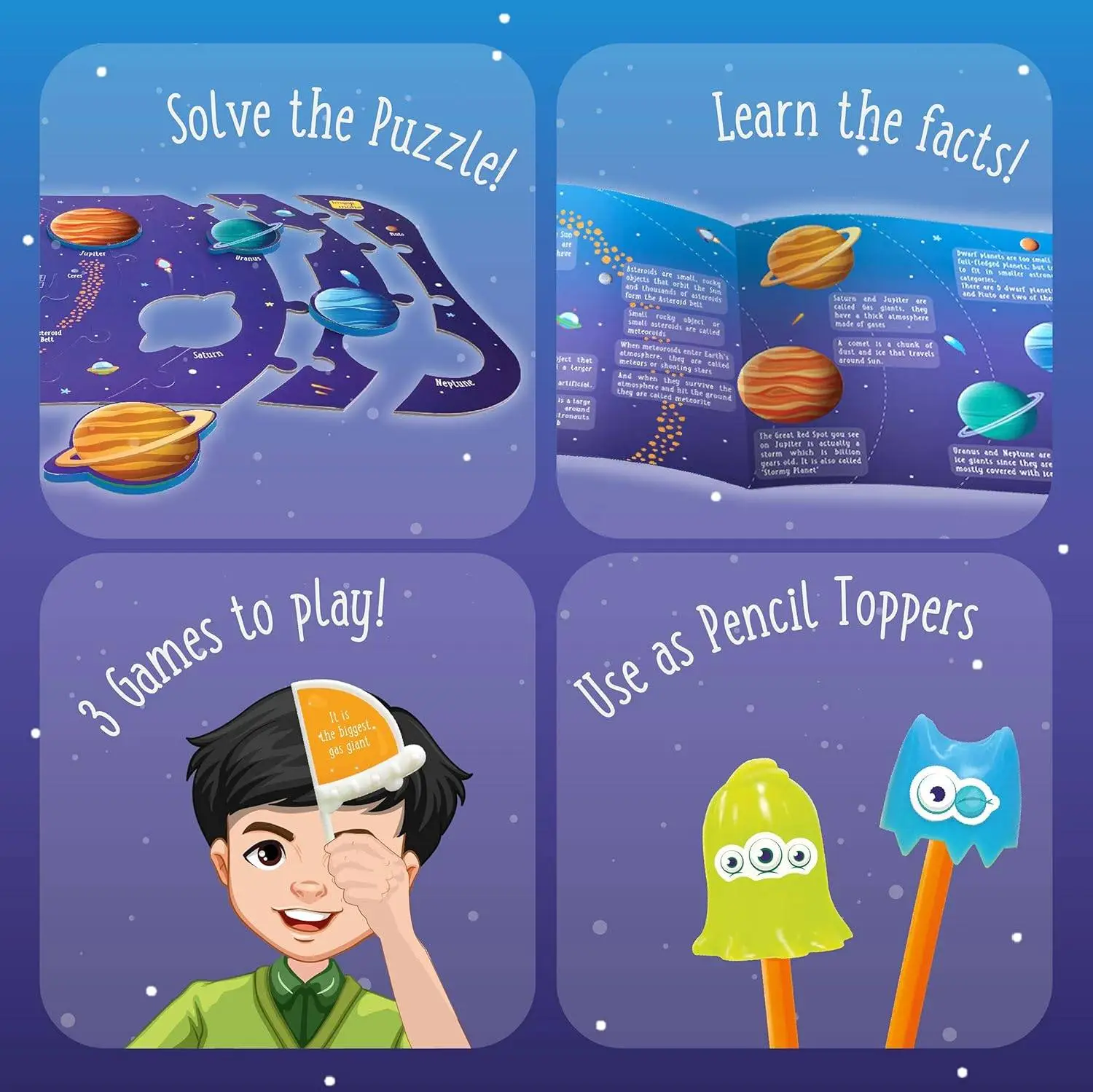 Imagimake Mapology Solar System Puzzle - Learning Aid And Educational Toy - For Kids Age 4 And Above (Solar System) view 7