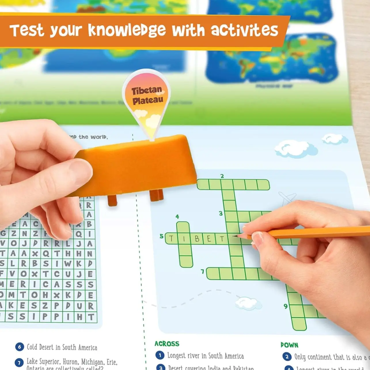 Imagimake Mapology Physical Features of World Map | 3D Puzzle & Construction Toy | Birthday Gift for Girls & Boys Ages 5,6,7,8,9,10,11,12 | DIY Science Kit for Kids view 3