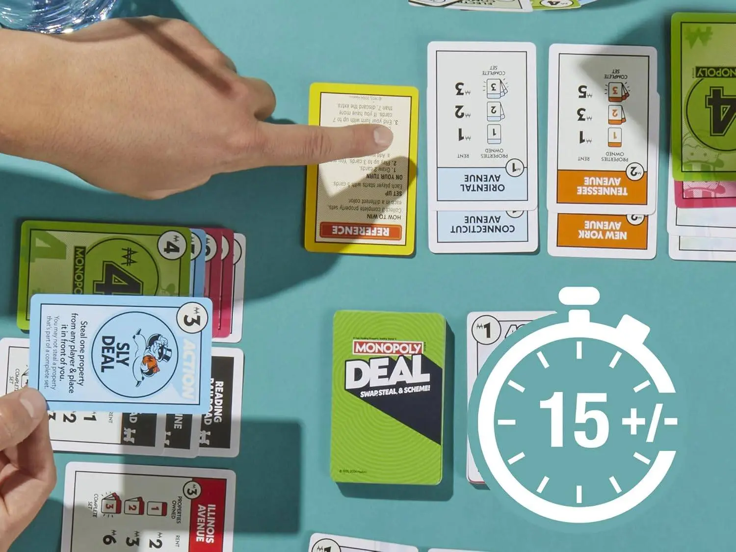 Monopoly Deal Card Game | Quick-Playing Card Game | Fun Games for Families and Kids | Ages 8 and Up | 2 to 5 Players | 15 Mins. | Travel Games | Birthday Gift for Kids view 2