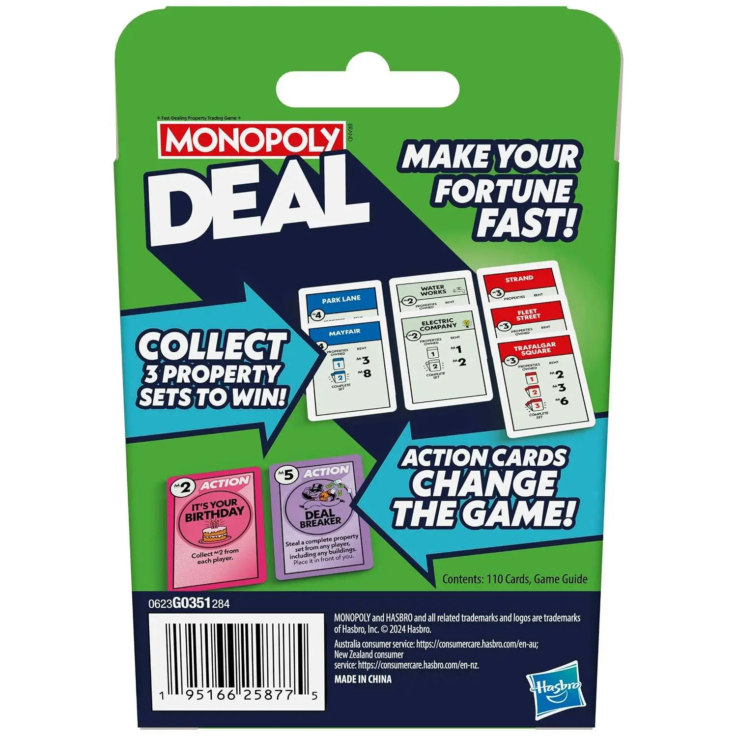 Monopoly Deal Card Game | Quick-Playing Card Game | Fun Games for Families and Kids | Ages 8 and Up | 2 to 5 Players | 15 Mins. | Travel Games | Birthday Gift for Kids view 3
