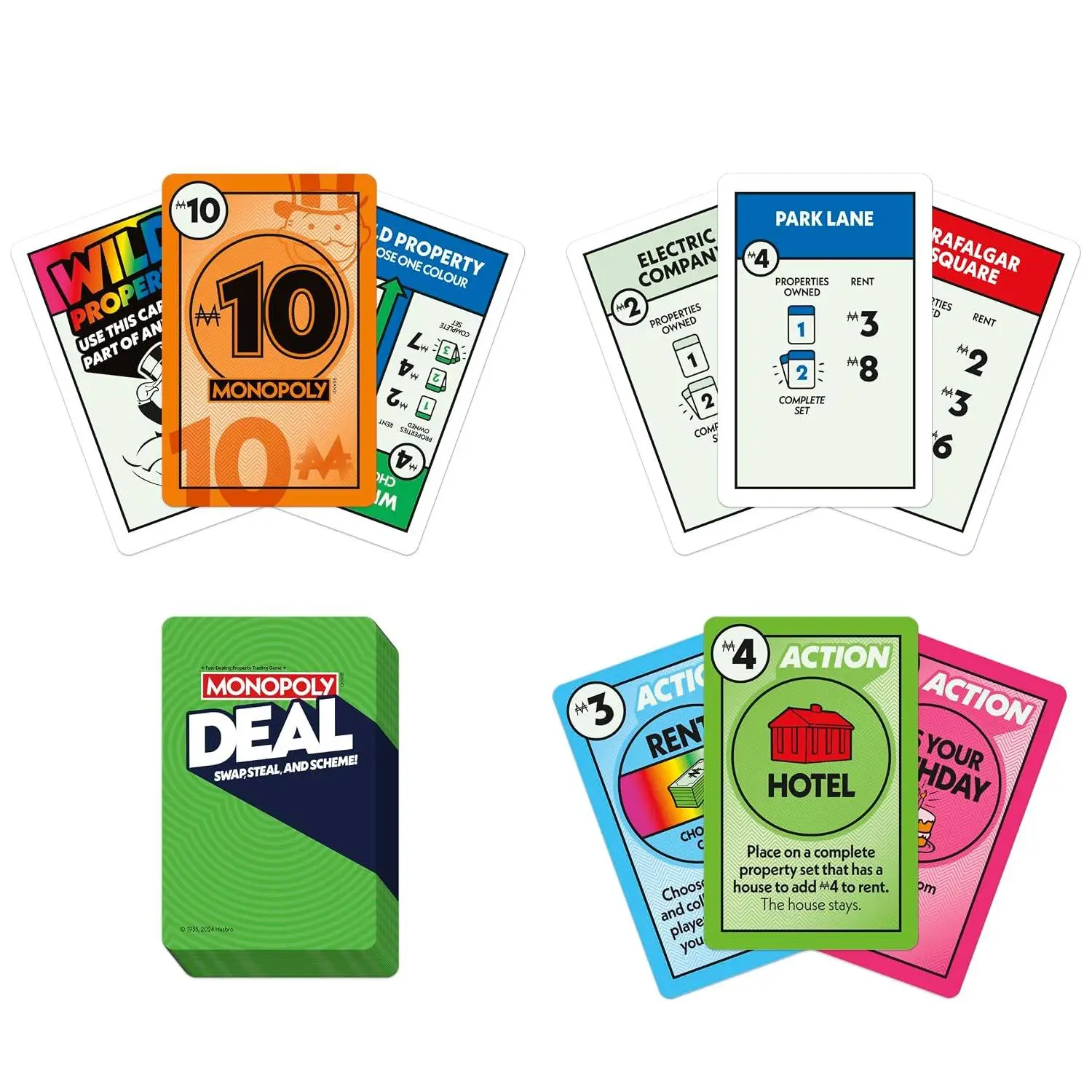 Monopoly Deal Card Game | Quick-Playing Card Game | Fun Games for Families and Kids | Ages 8 and Up | 2 to 5 Players | 15 Mins. | Travel Games | Birthday Gift for Kids view 5