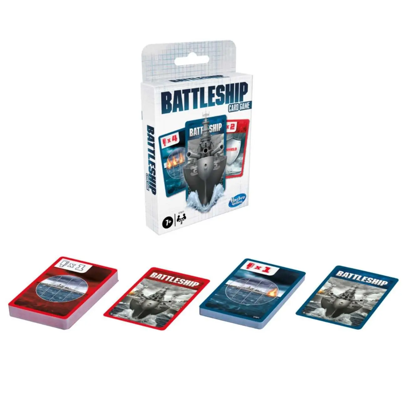 Hasbro Gaming Battleship Card Game for Kids Ages 7 and Up, 2 Players Strategy Game view 2