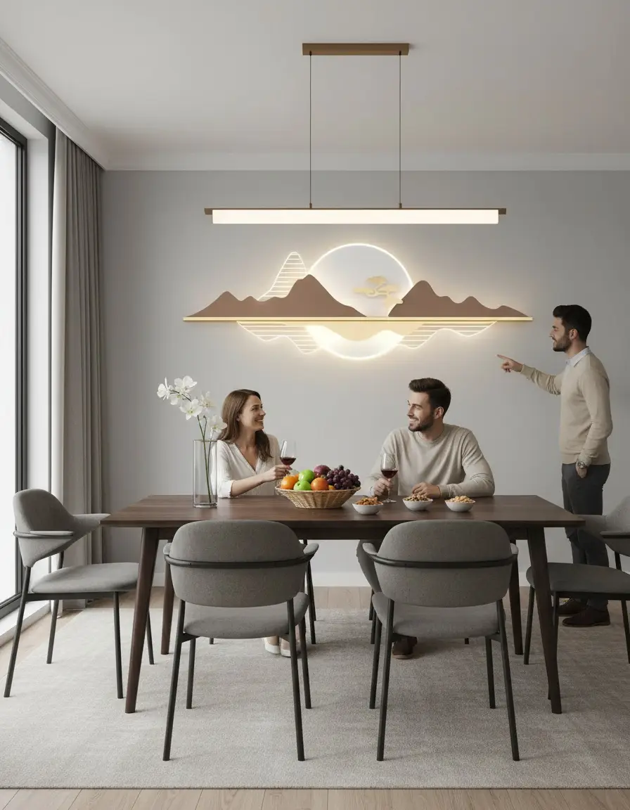 Celestial Mountain Wall Light - BD6112-1350X550MM