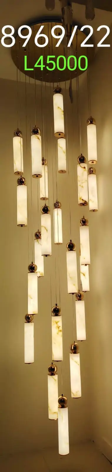 Alabaster Pendant Chandelier - 8969-22 view 2
