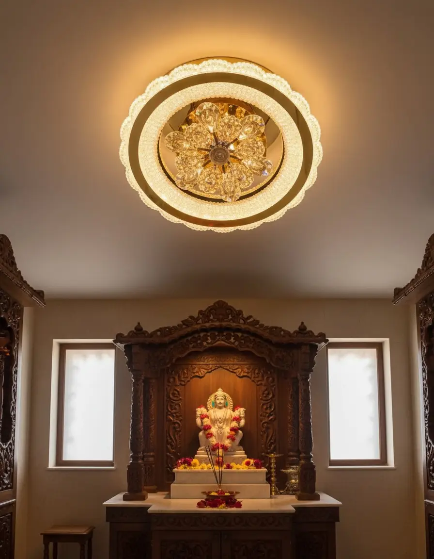 Gold Accented Ceiling Chandelier - W629 GD