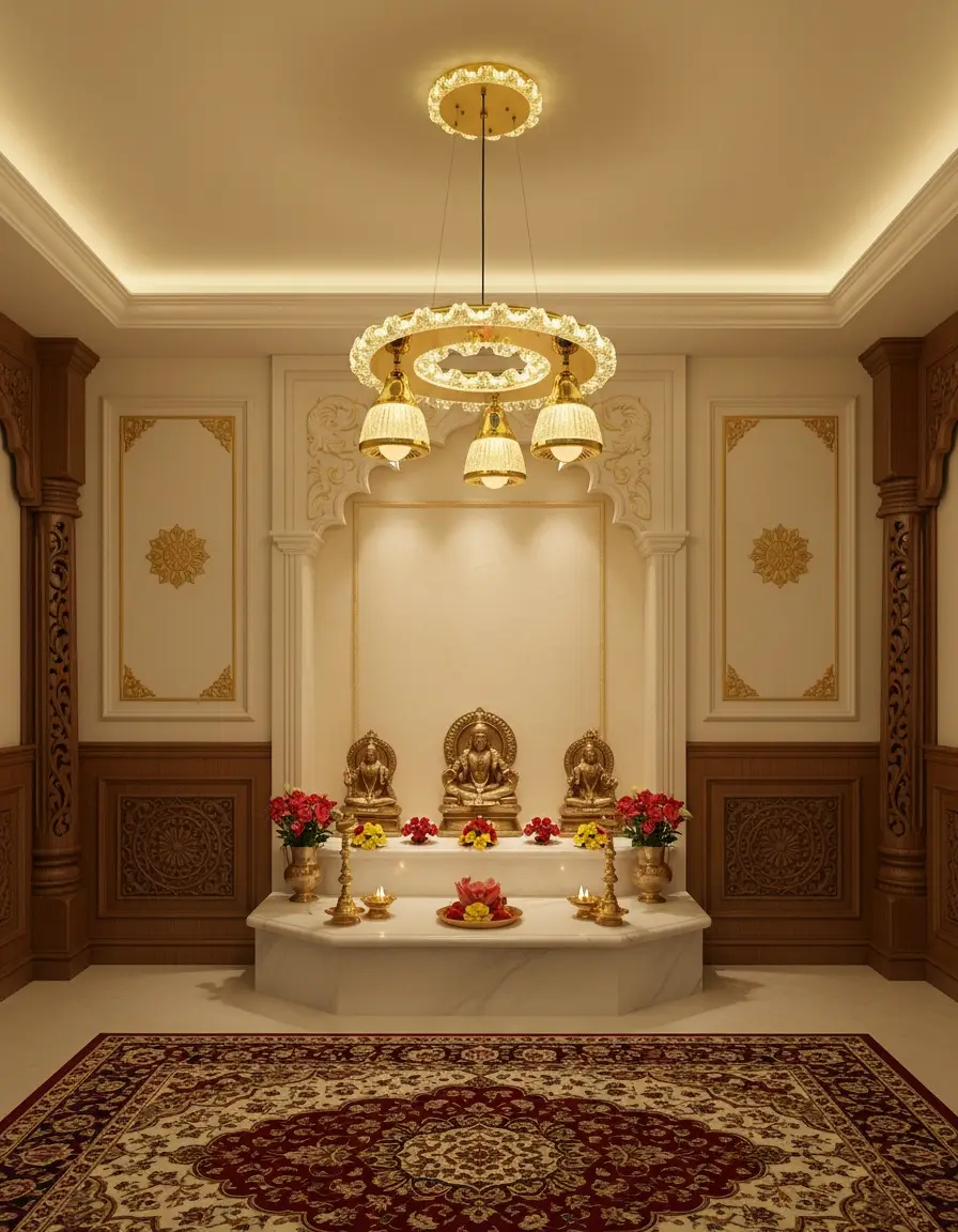 Elegant Gold Crystal Chandelier - 2260 view 2