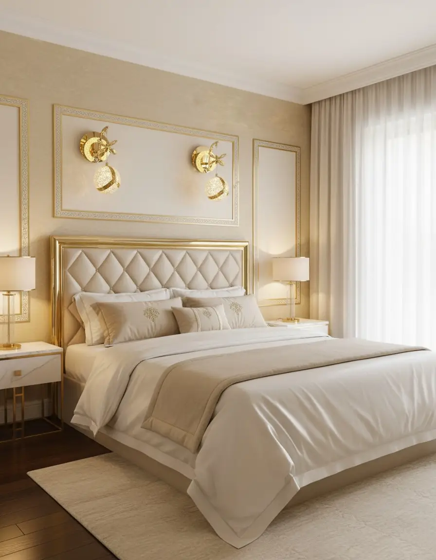 Golden Sconce Wall Lamps - 6950