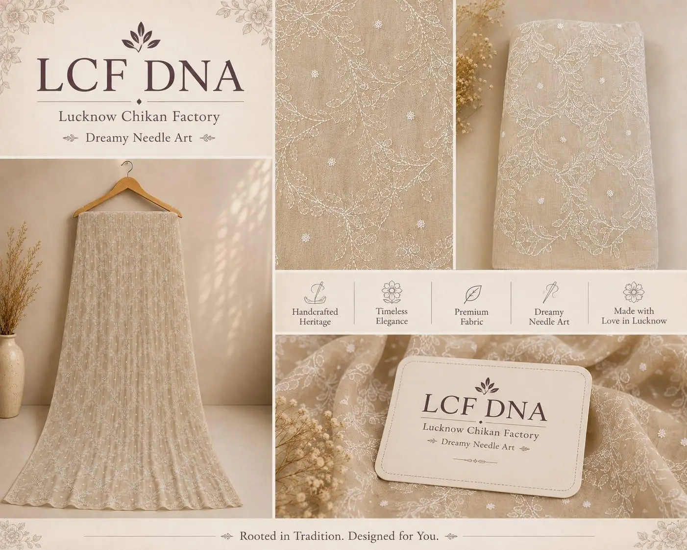 LCF Chikan Multi purpose fabric view 4