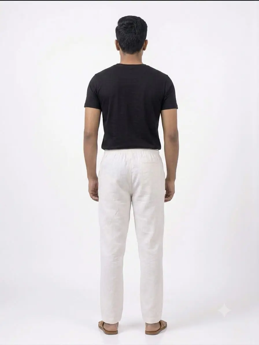 LCF MENS COTTON PANT - WHITE view 2