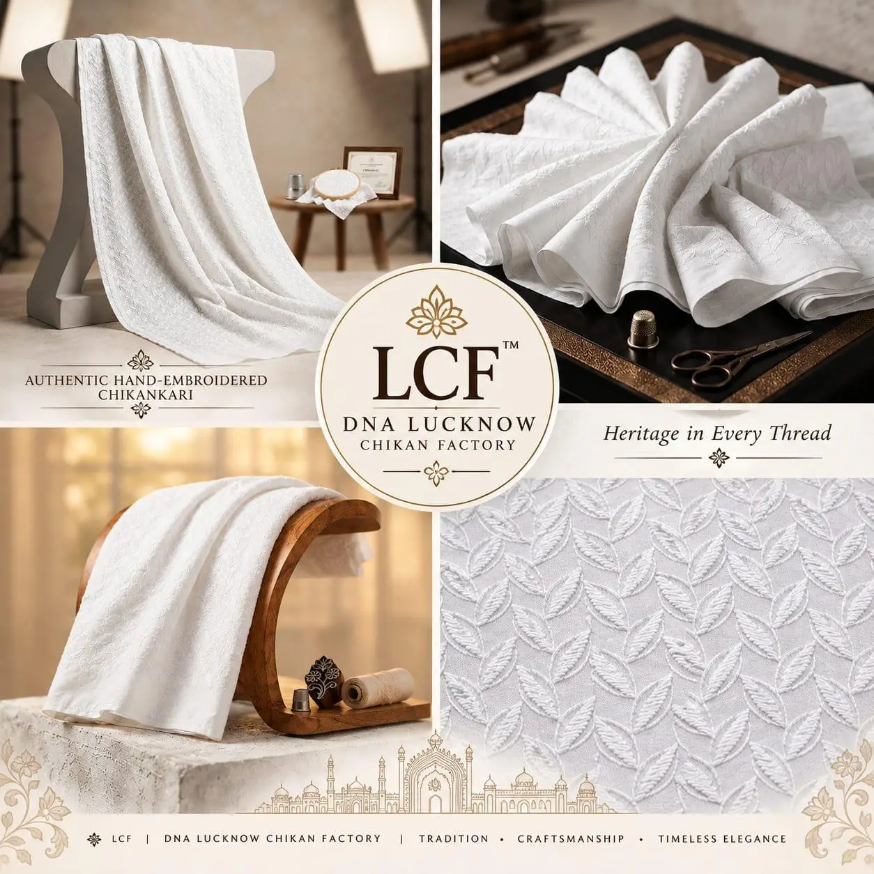 LCF VOIL COTTON RUNNING MATERIAL - WHITE view 4