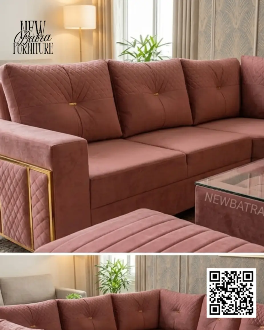 L-Shaped Sofa Set by New Batra view 2