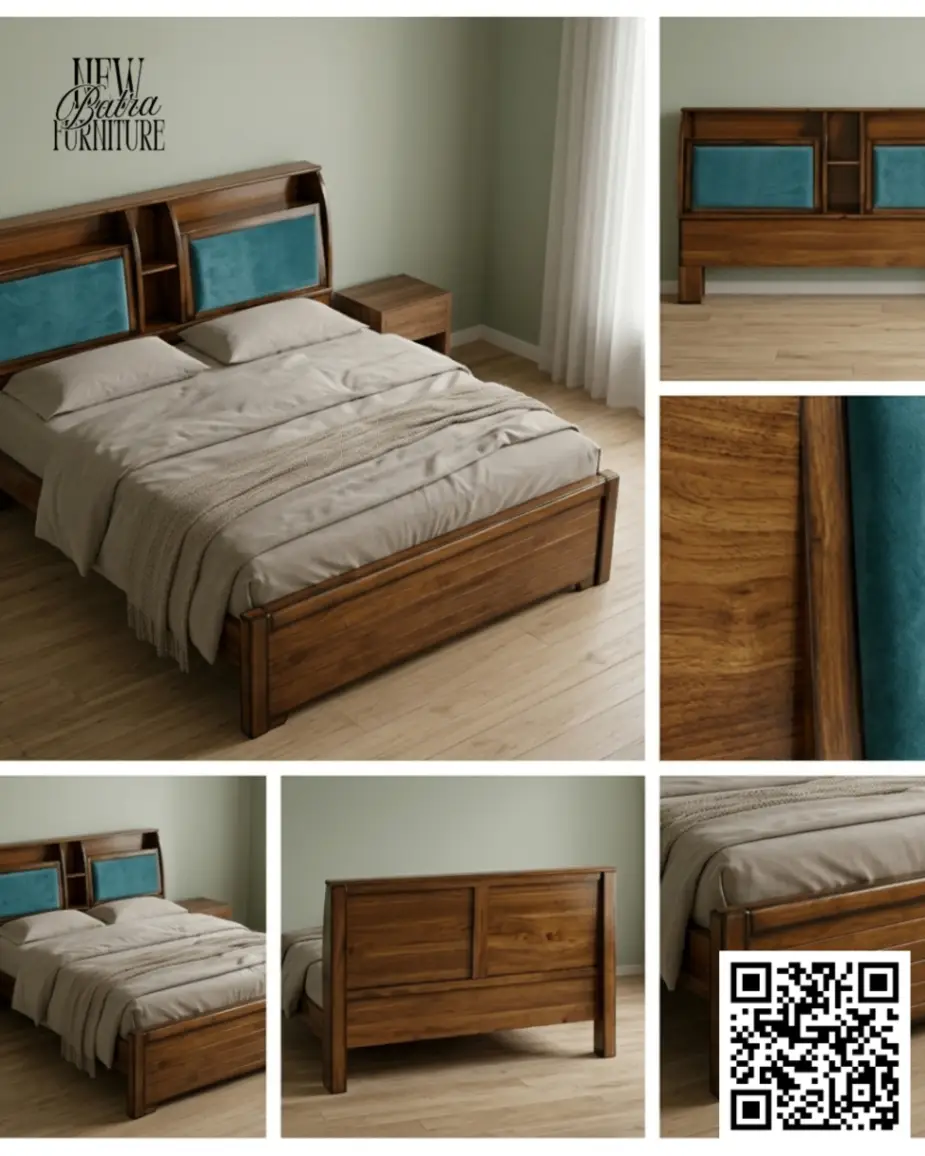 Elegant Wooden Bed by New Batra Furniture view 2