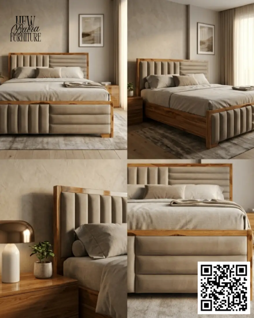 Elegant King Size Bed view 2