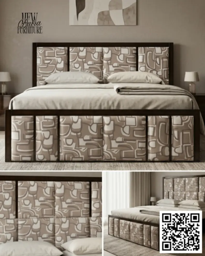 Contemporary Upholstered Bed by New Batra Furniture view 2