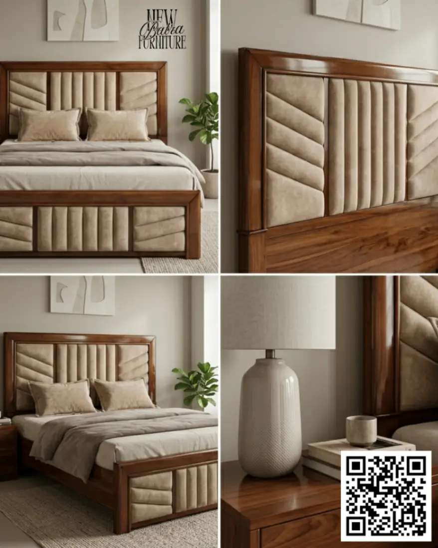 Upholstered Bed view 2