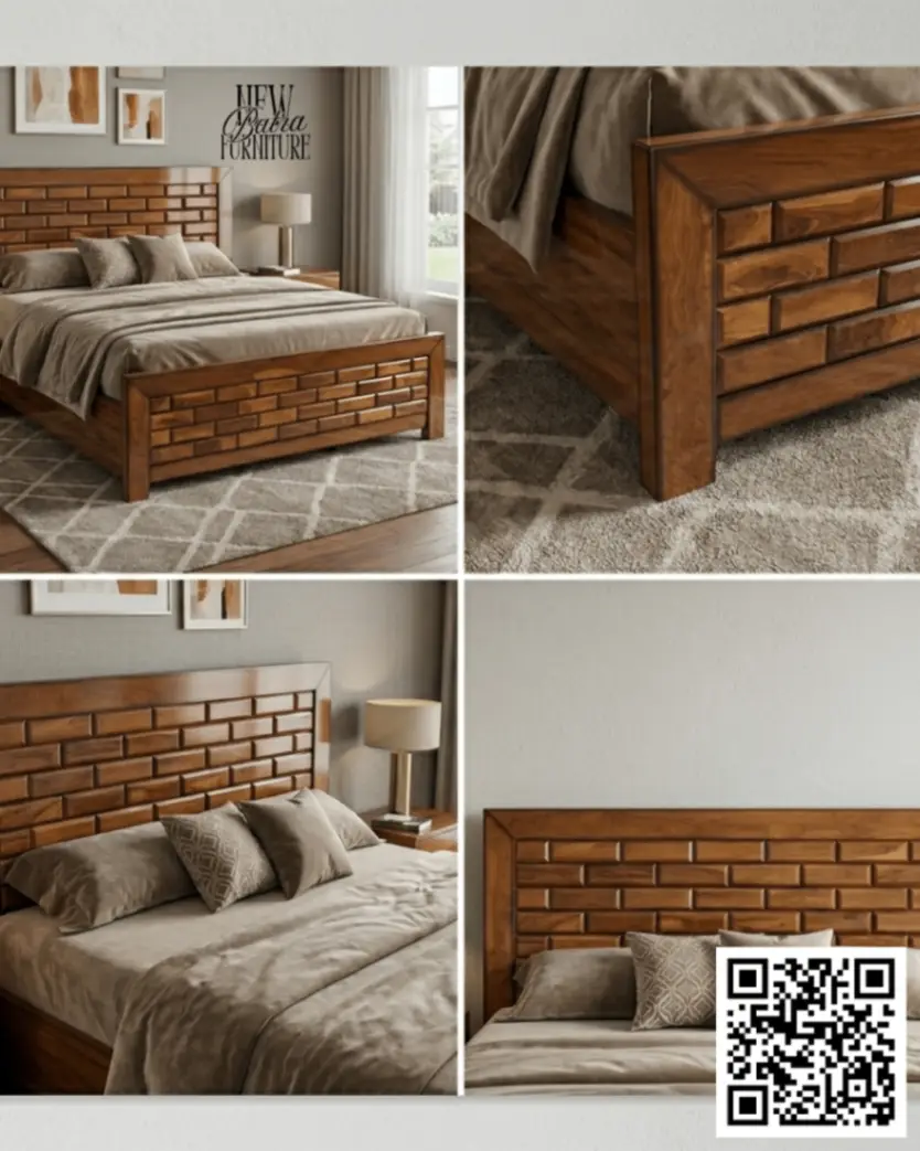 Wooden Bed view 2