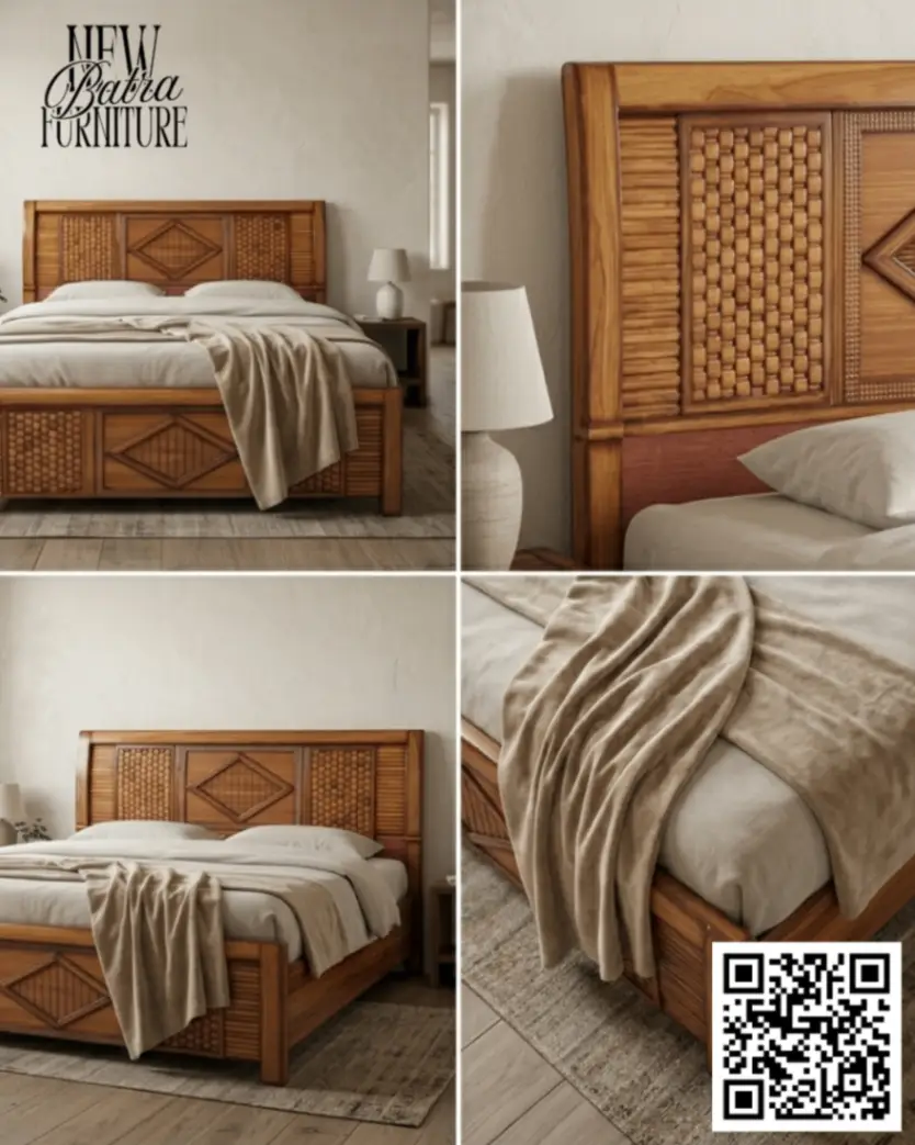 Uniq design Wooden Bed view 2