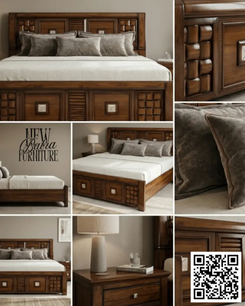 Classic Wooden Bed view 2