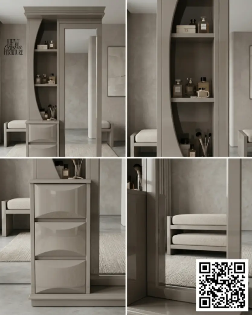 Dressing Table with Mirror view 2