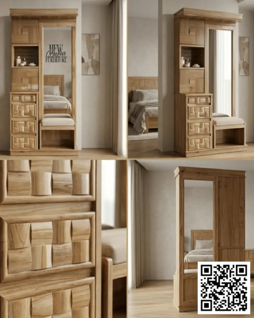 Uniq Dressing Table with Mirror view 2