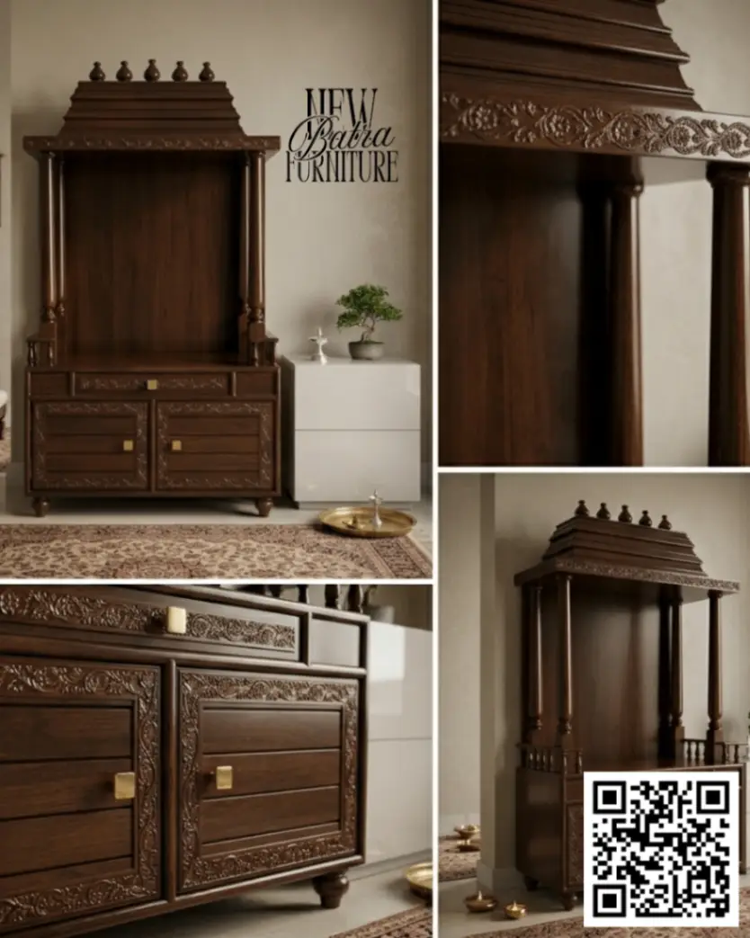 Wooden Pooja Mandir by New Batra Furniture view 2