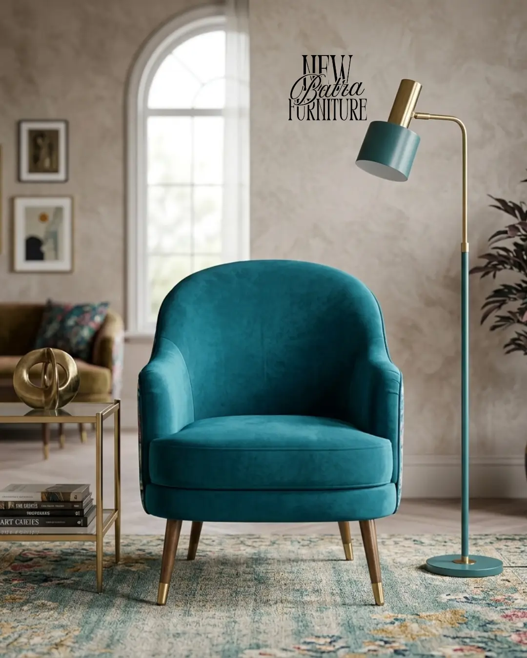Velvet Accent Chair