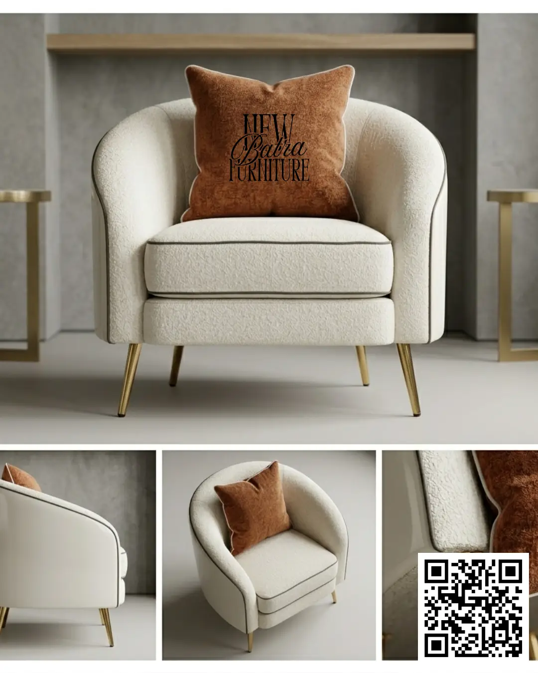 Elegant Armchair view 2