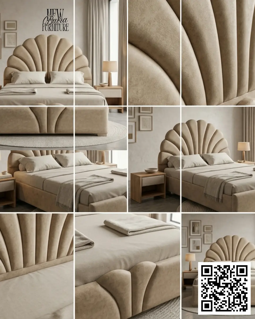 Shell Design Bed by New Batra Furniture view 2