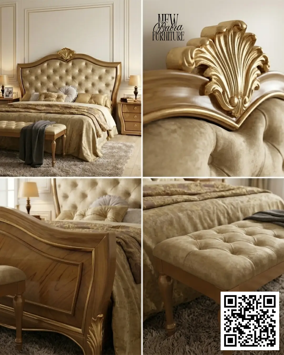 Luxury Velvet Bed view 2