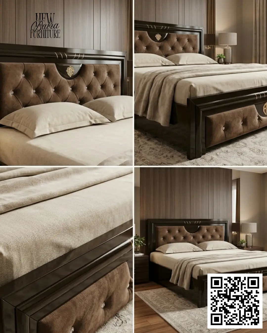 Elegant King Size Bed by New Batra Furniture view 2